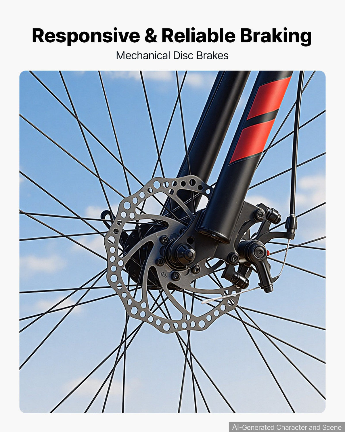 VEVOR Mountain Bike for Men and Women 66 cm Outdoor Bicycle 21 Speeds, Adult Bikes, Front Suspension, Adjustable Saddle, All-Terrain Tires, High Carbon Steel Frame, Dual Disc Brake, Pre-Assembled