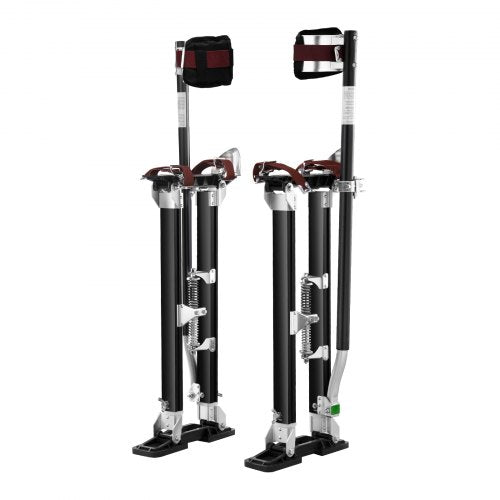 VEVOR Drywall Stilts Aluminum Tool Stilts 61 cm-102 cm Adjustable Painting Black