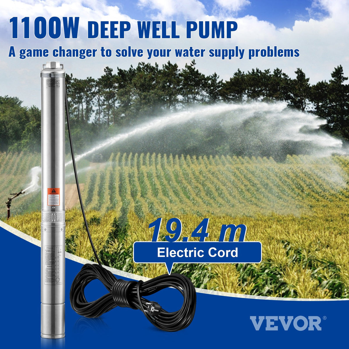 VEVOR Deep Well Submersible Pump