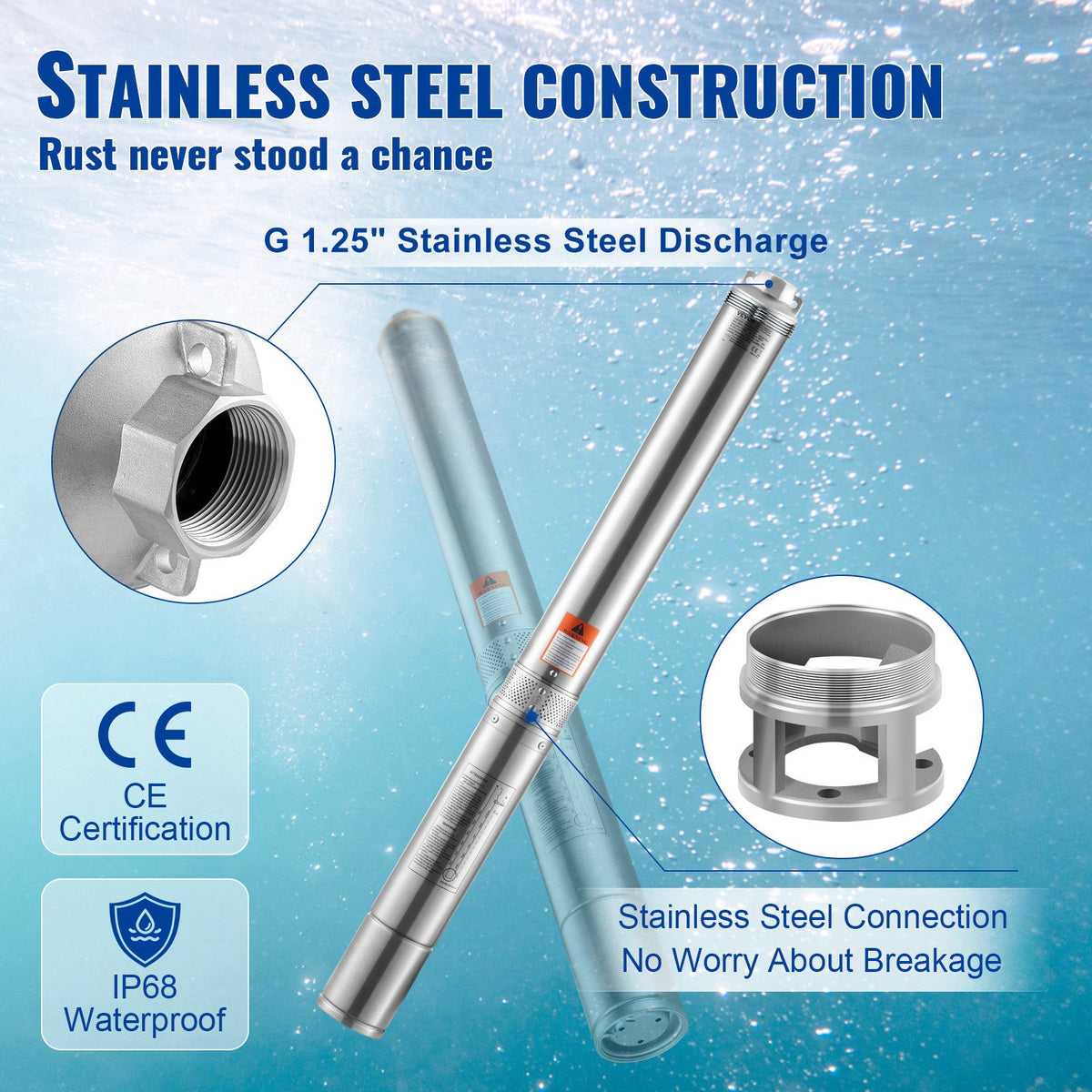 VEVOR Deep Well Submersible Pump
