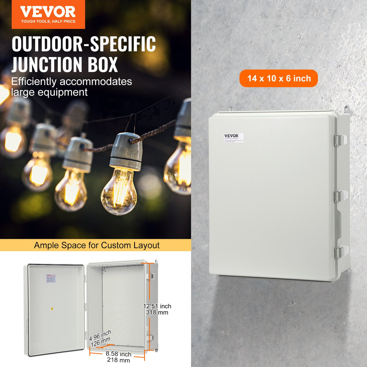 VEVOR Outdoor Electrical Junction Box