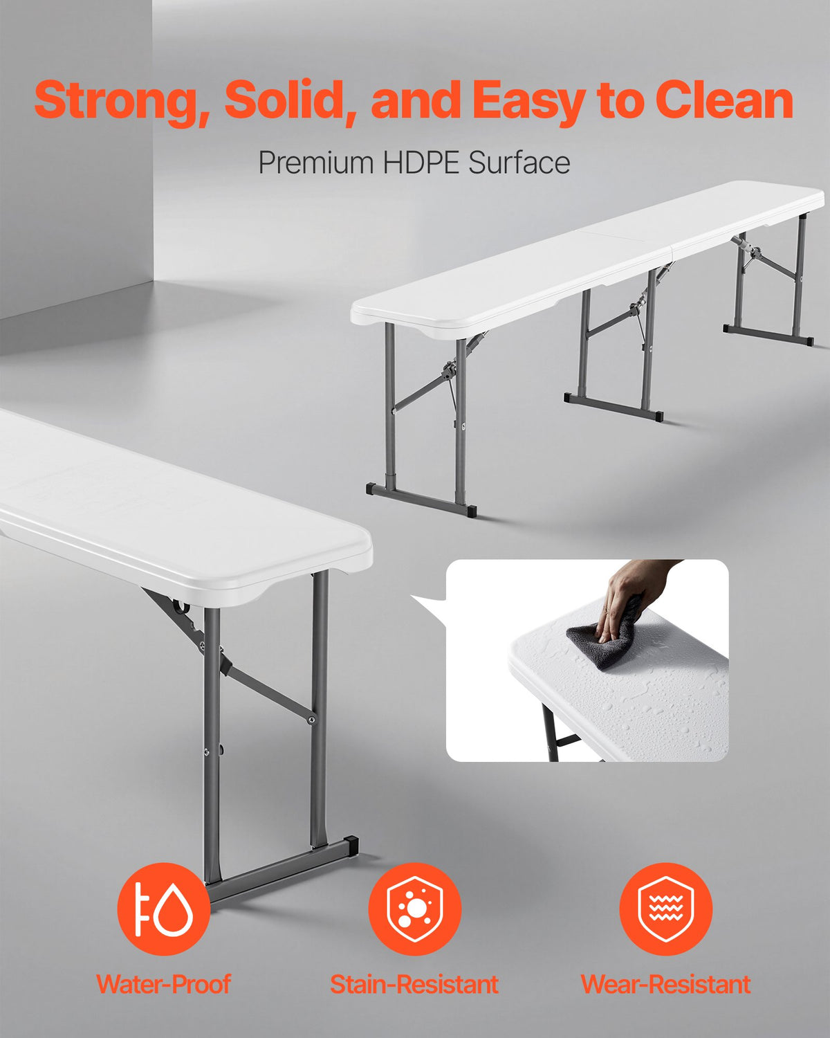 VEVOR Plastic Folding Bench