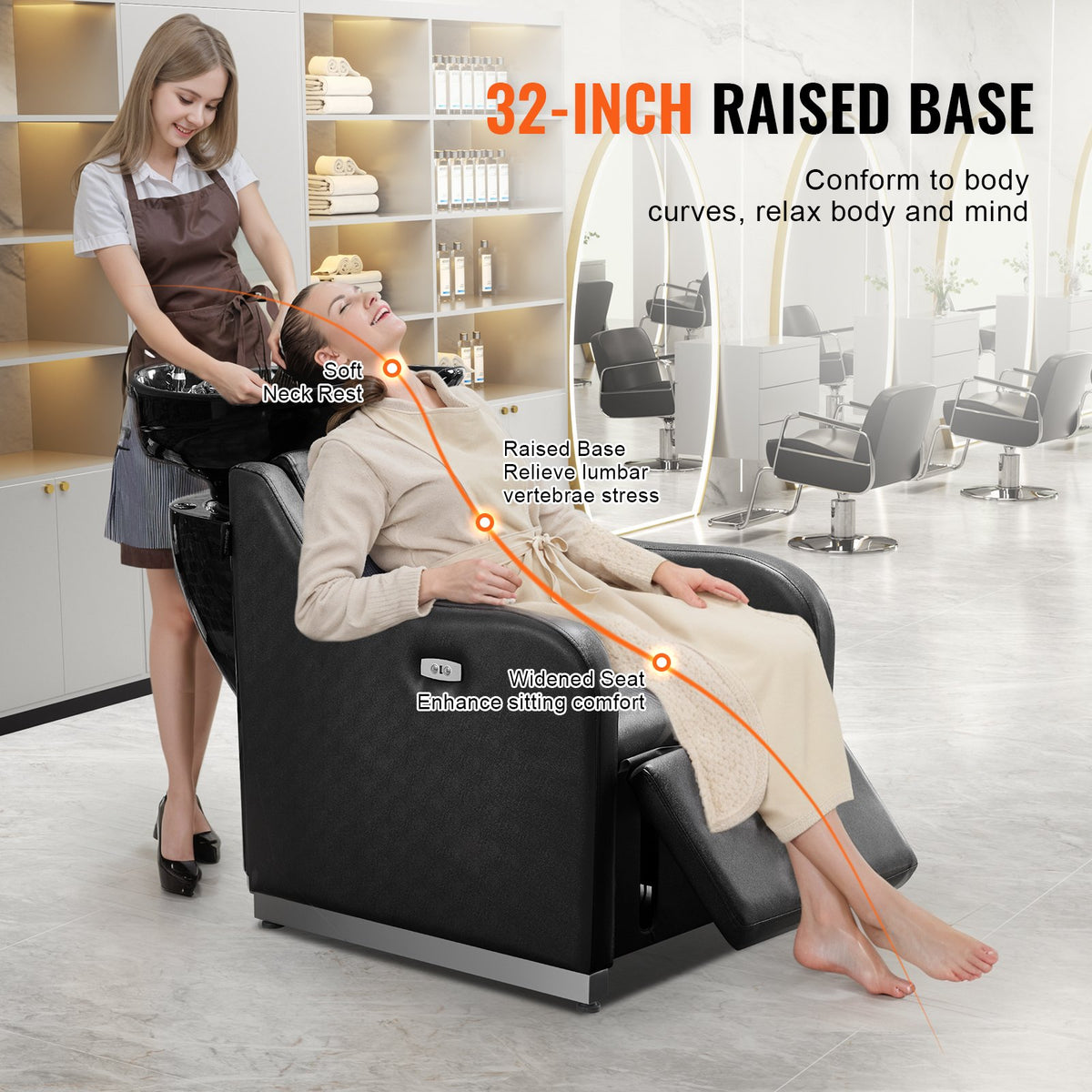 VEVOR Shampoo Backwash Chair