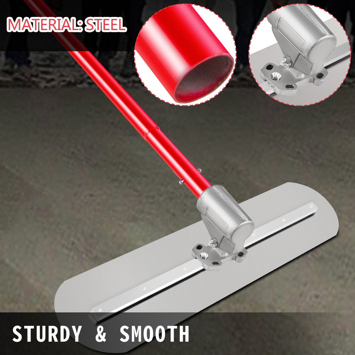VEVOR Bull Float Manganese Steel Concrete Float 900x200mm