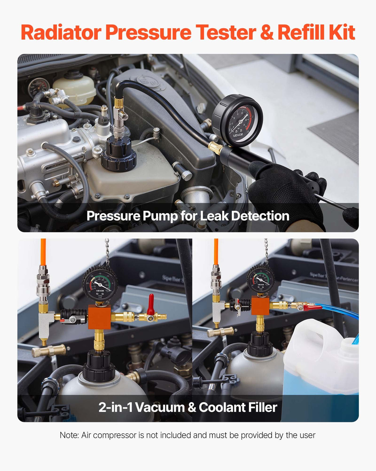 VEVOR Coolant Pressure Tester Kit