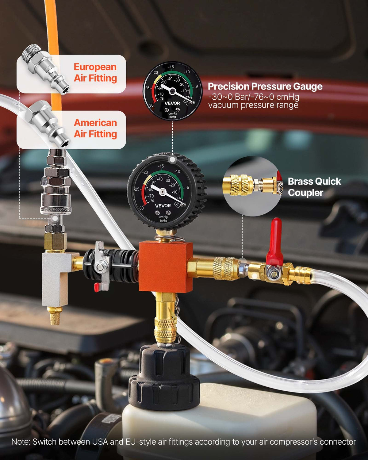 VEVOR Coolant Pressure Tester Kit