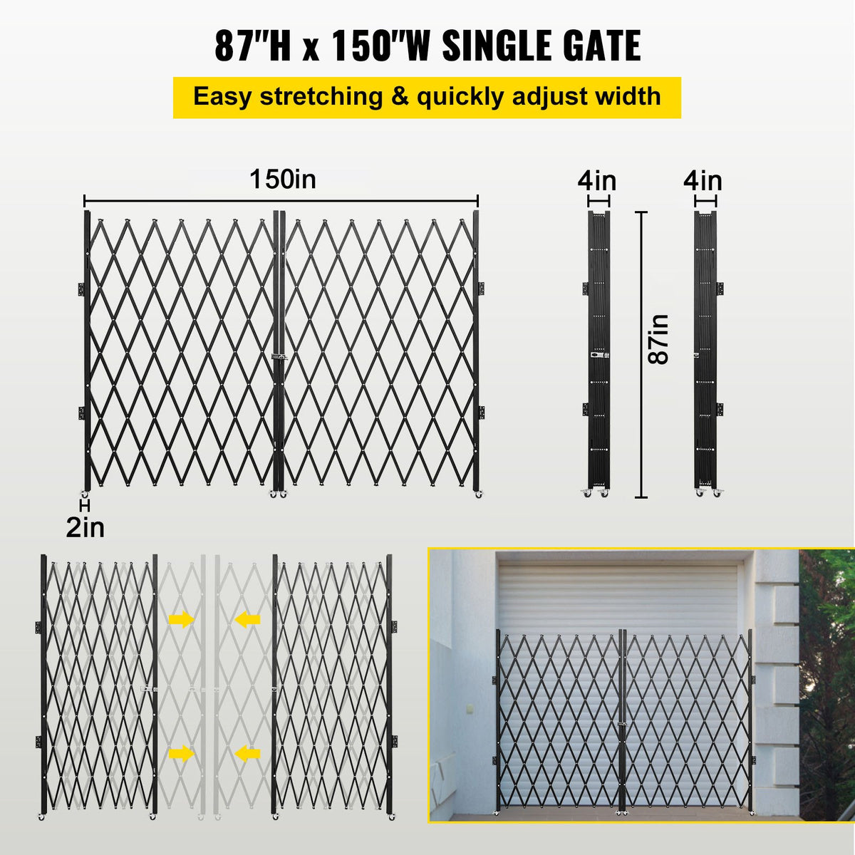VEVOR Double Folding Security Gate