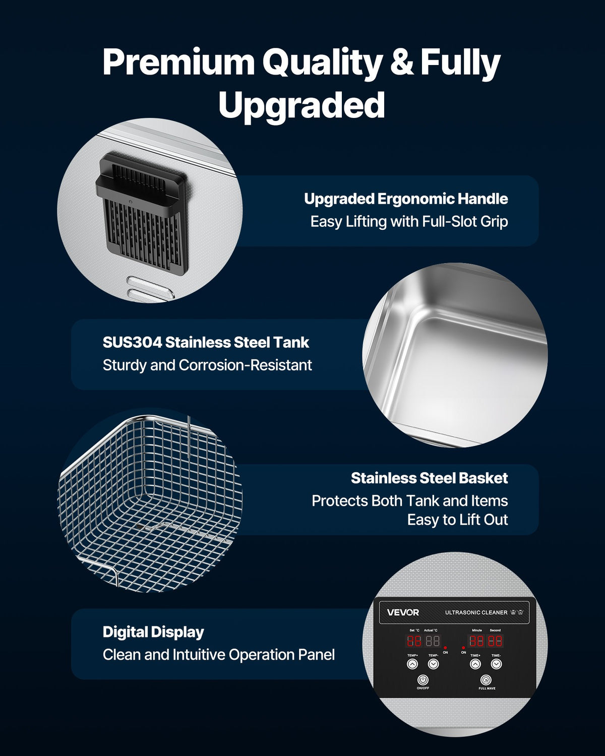 VEVOR 10L Ultrasonic Cleaner