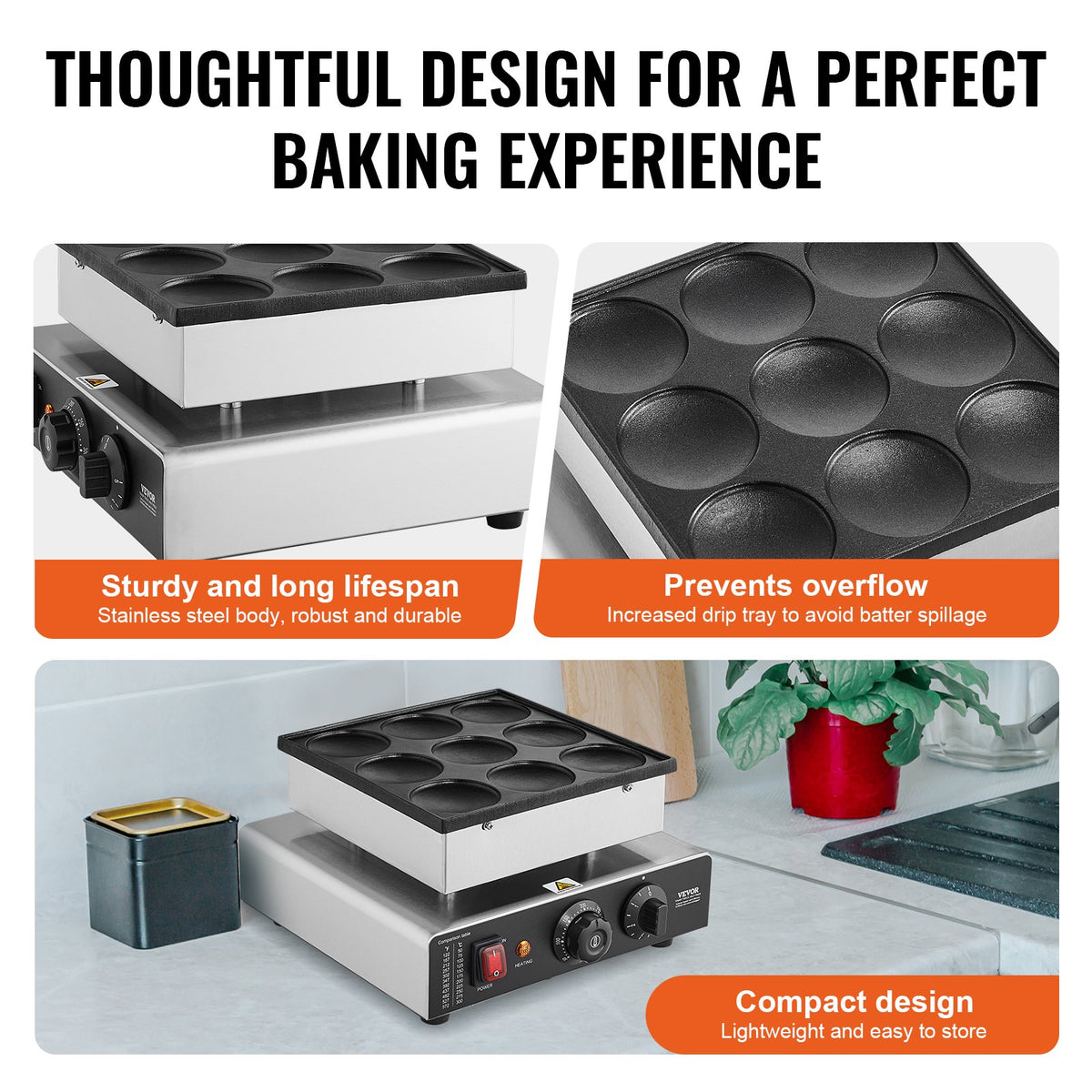 VEVOR Dutch Pancake Maker