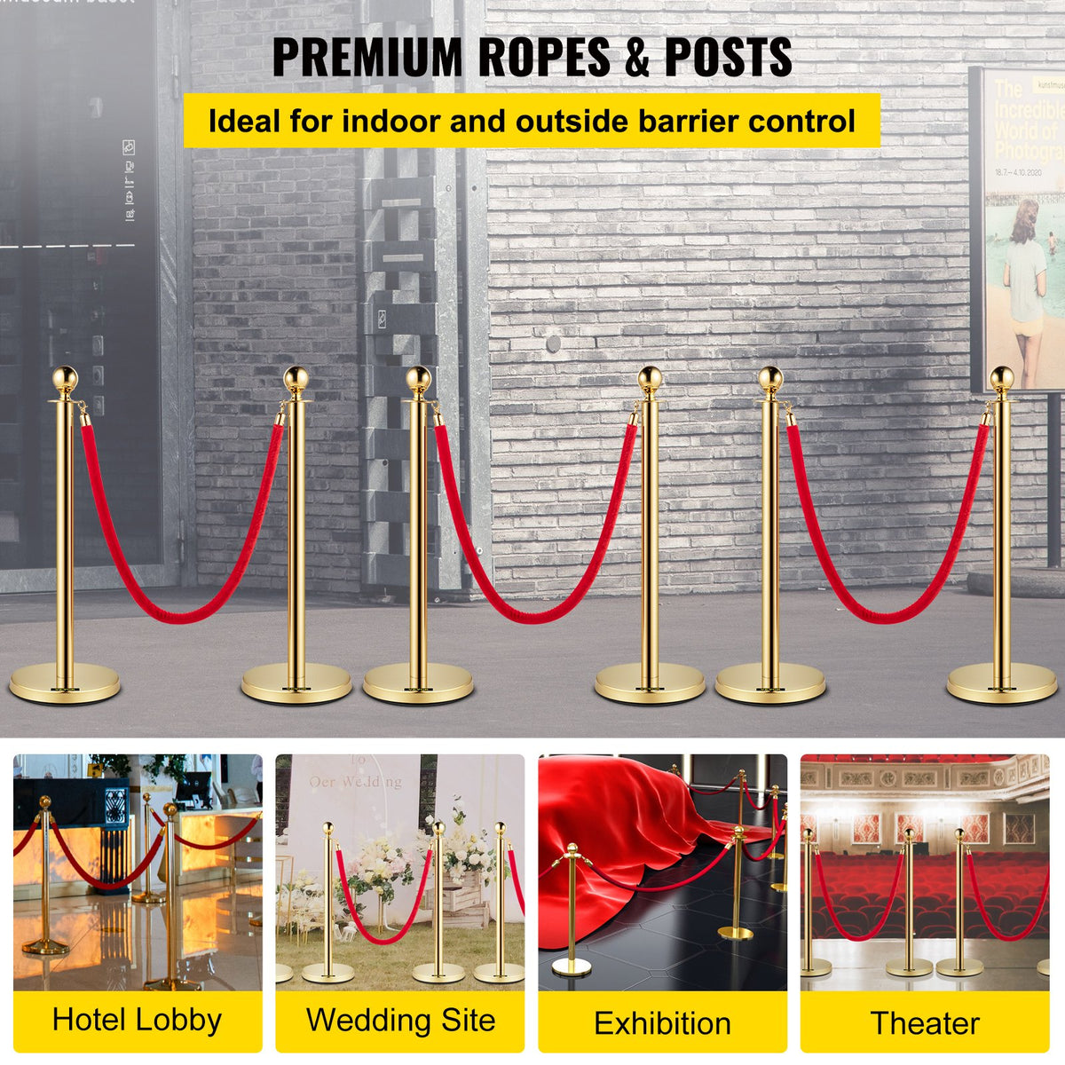 VEVOR Velvet Ropes and Posts