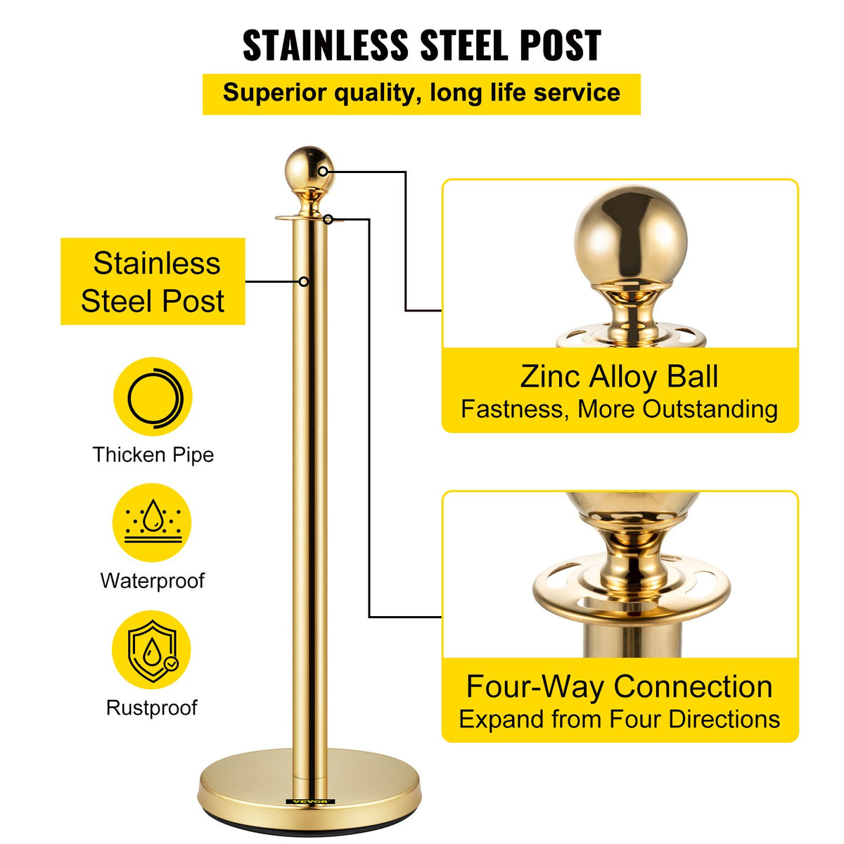 VEVOR Velvet Ropes and Posts