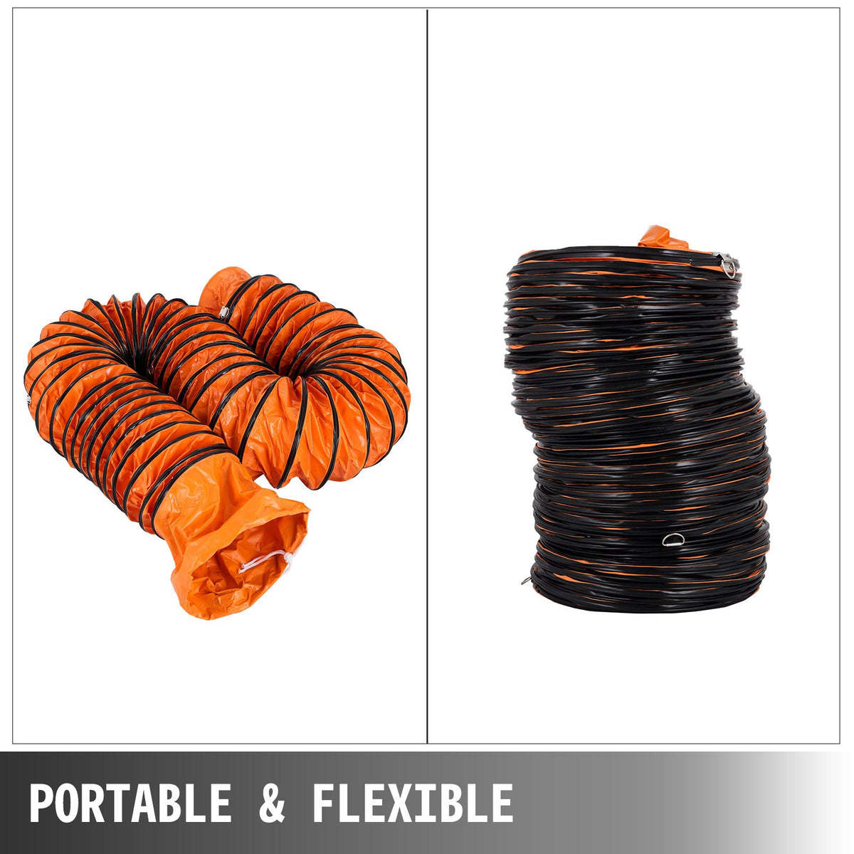 VEVOR 10 M/32ft PVC Flexible Duct Hosing for 300 MM/12 Inch Diameter, Exhaust Fan,pvc ducting
