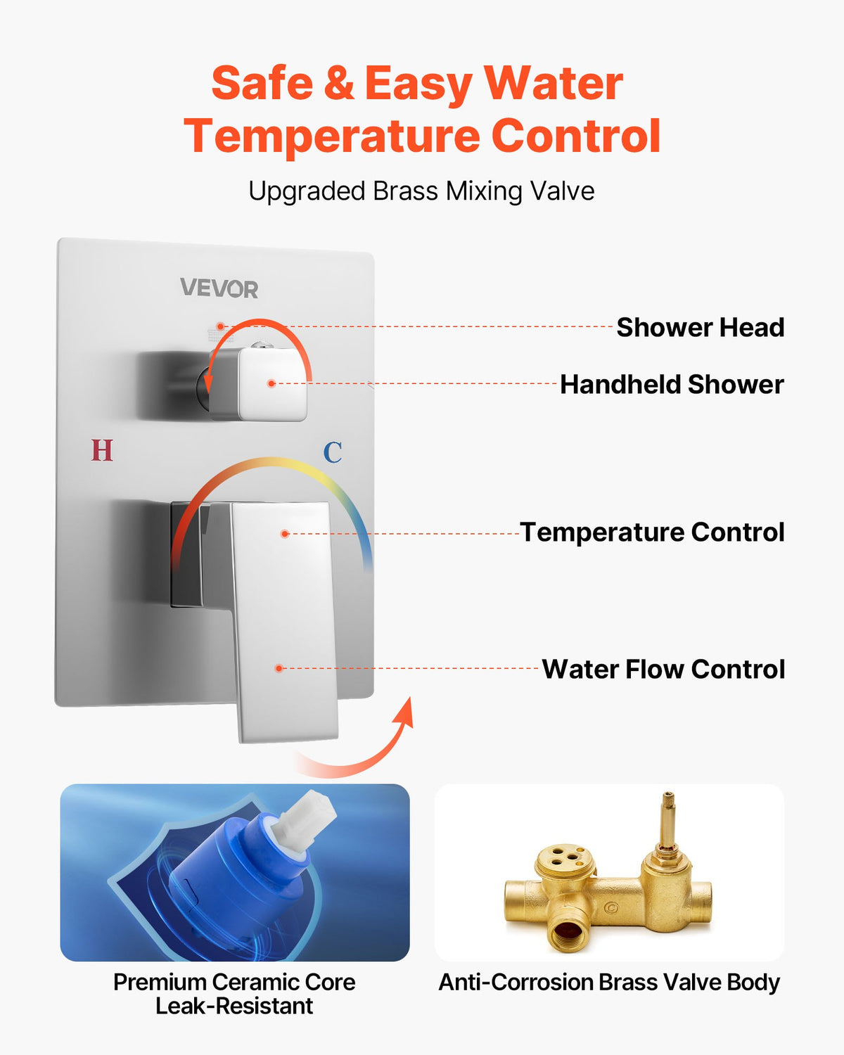 VEVOR Shower Faucet Set