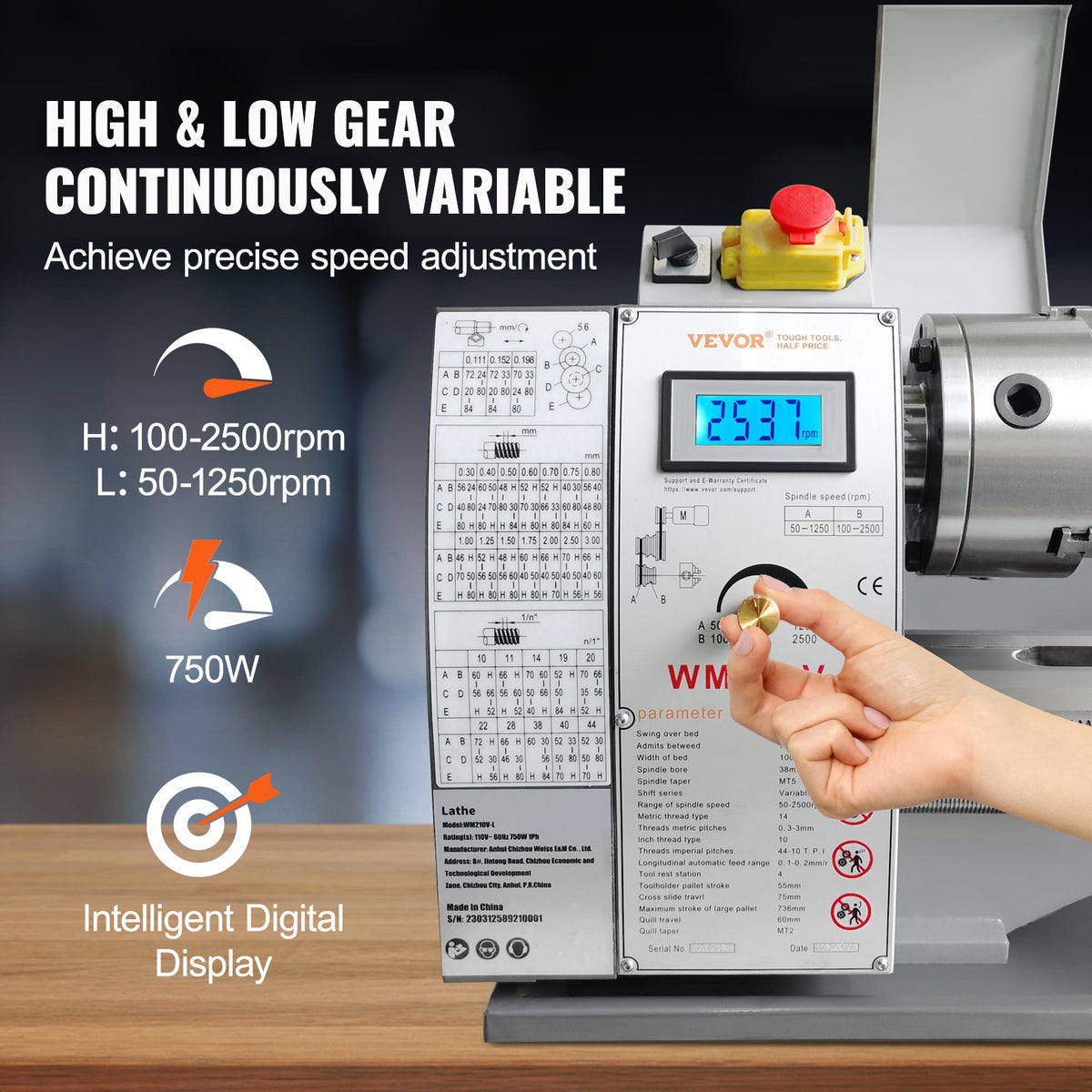 VEVOR Metal Lathe Machine