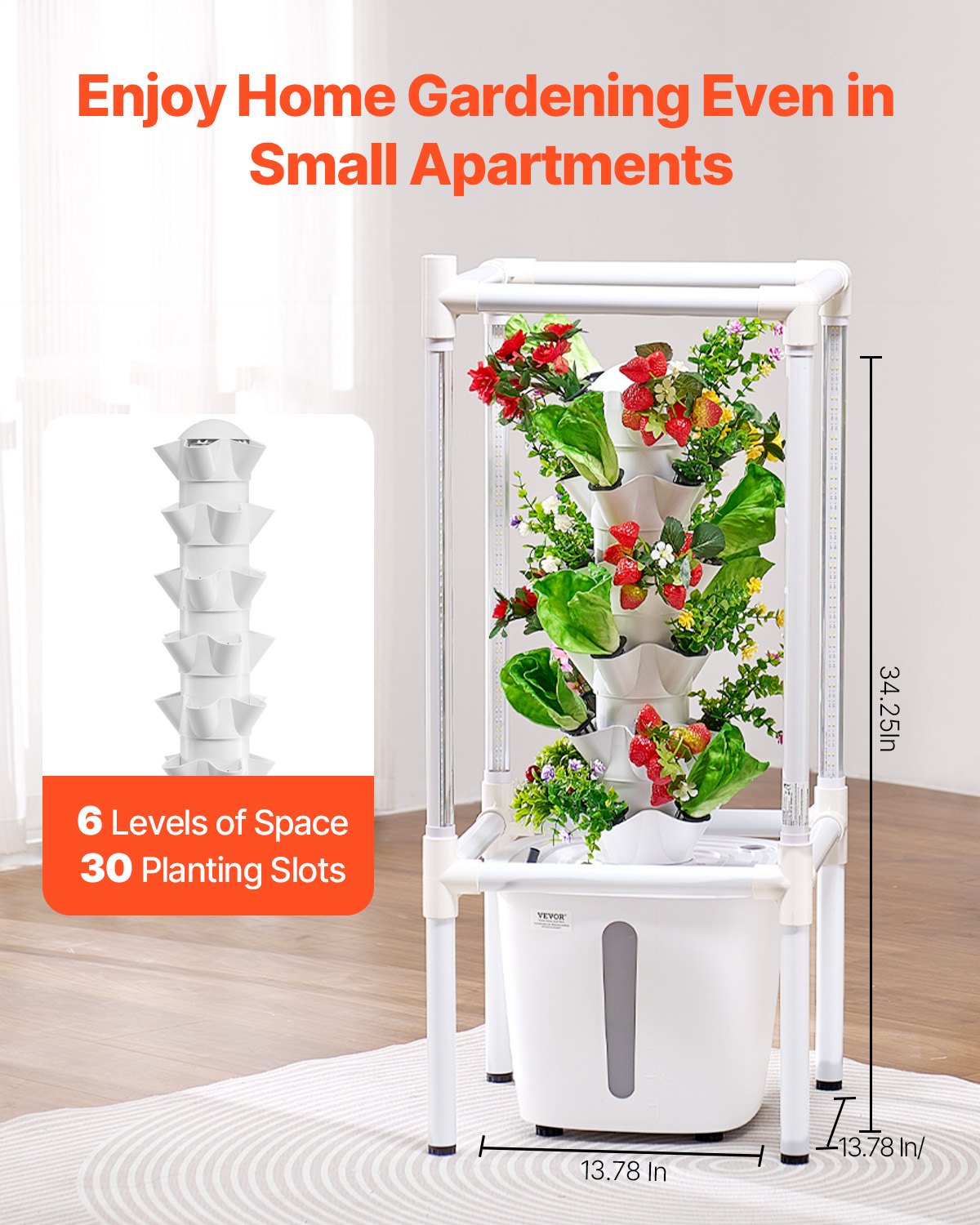 VEVOR Hydroponic Growing System with Grow Light