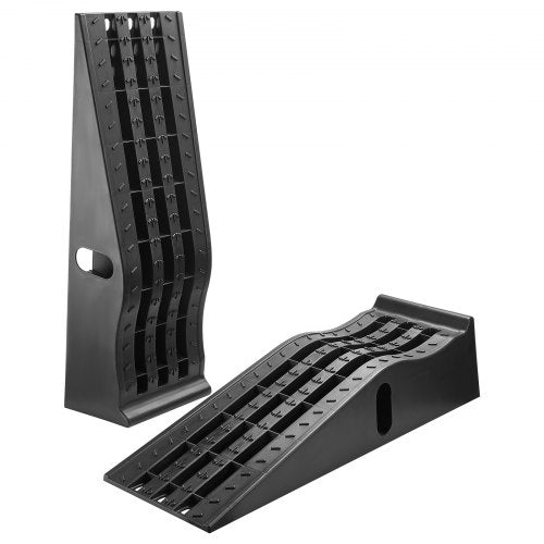 VEVOR Car Ramps, 2 PCS 5897 kg GVW Capacity, 155 mm Lift Height, Portable High Profile Car Service Ramps for Home Garage Maintenance and Oil Changes, Heavy Duty for Truck SUV Vehicle Repair, Black