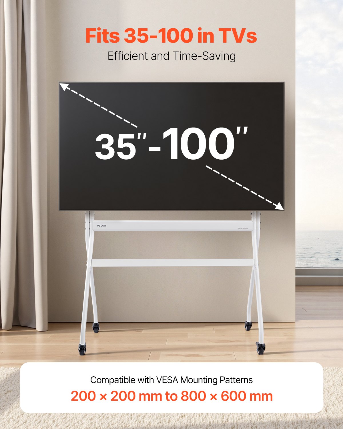 VEVOR Rolling TV Stand