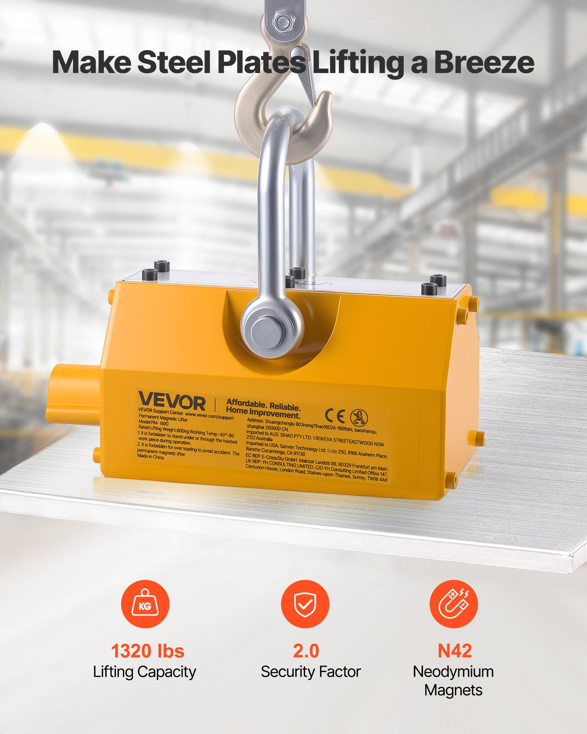 VEVOR Permanent Magnetic Lifter