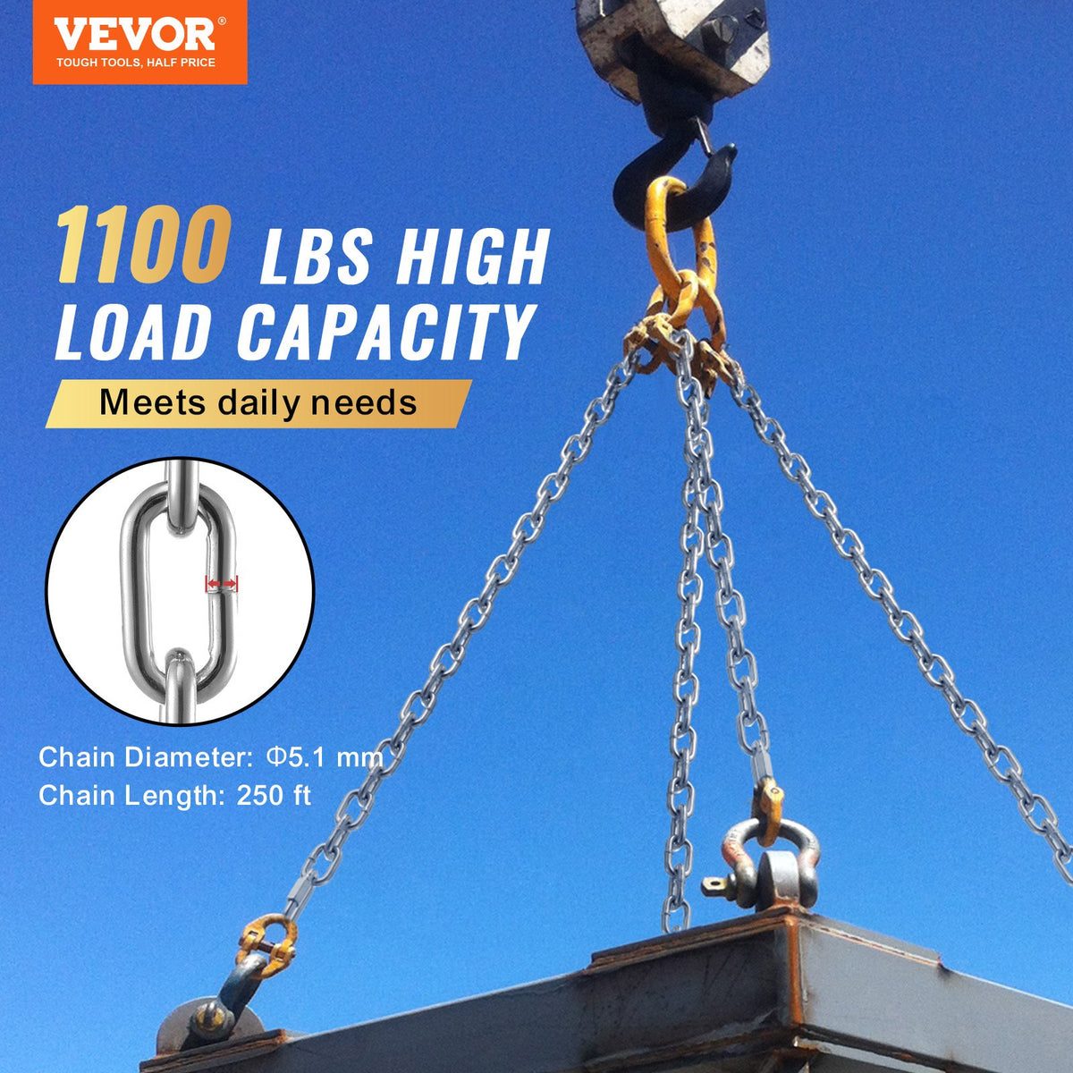 VEVOR Proof Coil Chain
