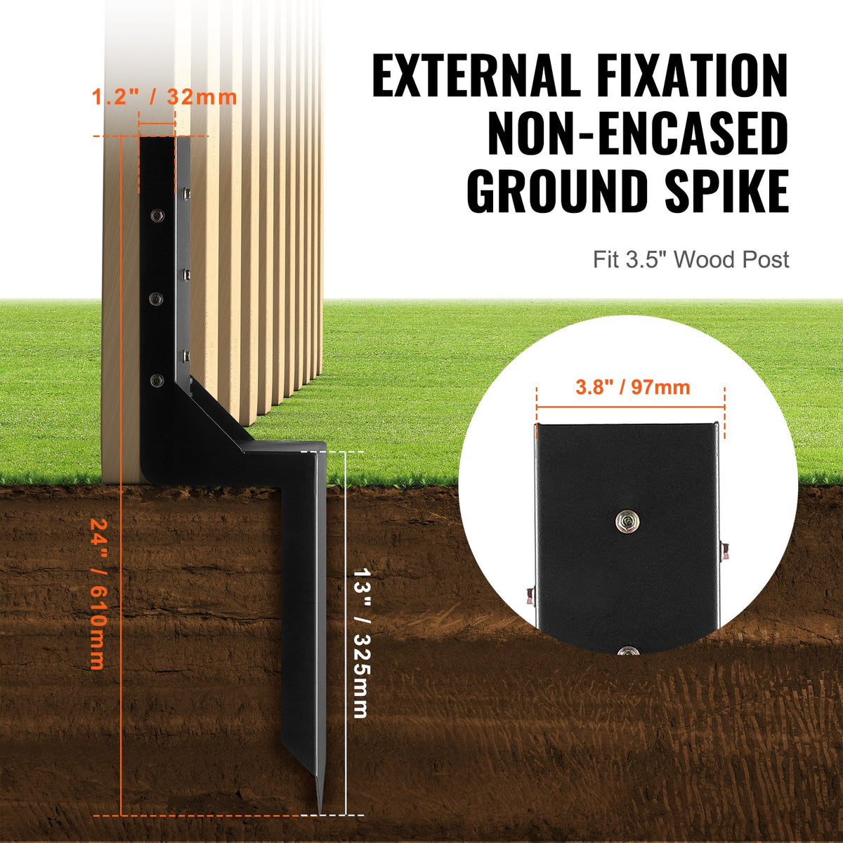 VEVOR Fence Post Anchor Repair Kit