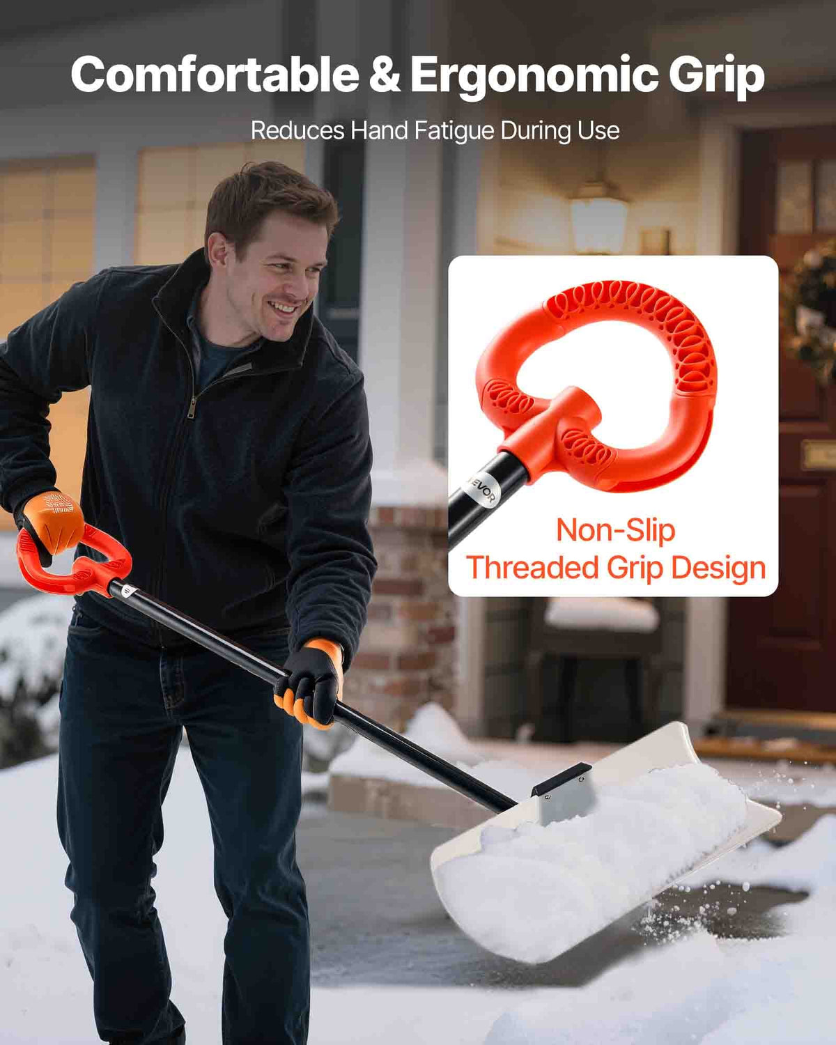 VEVOR Snow Pusher Shovel