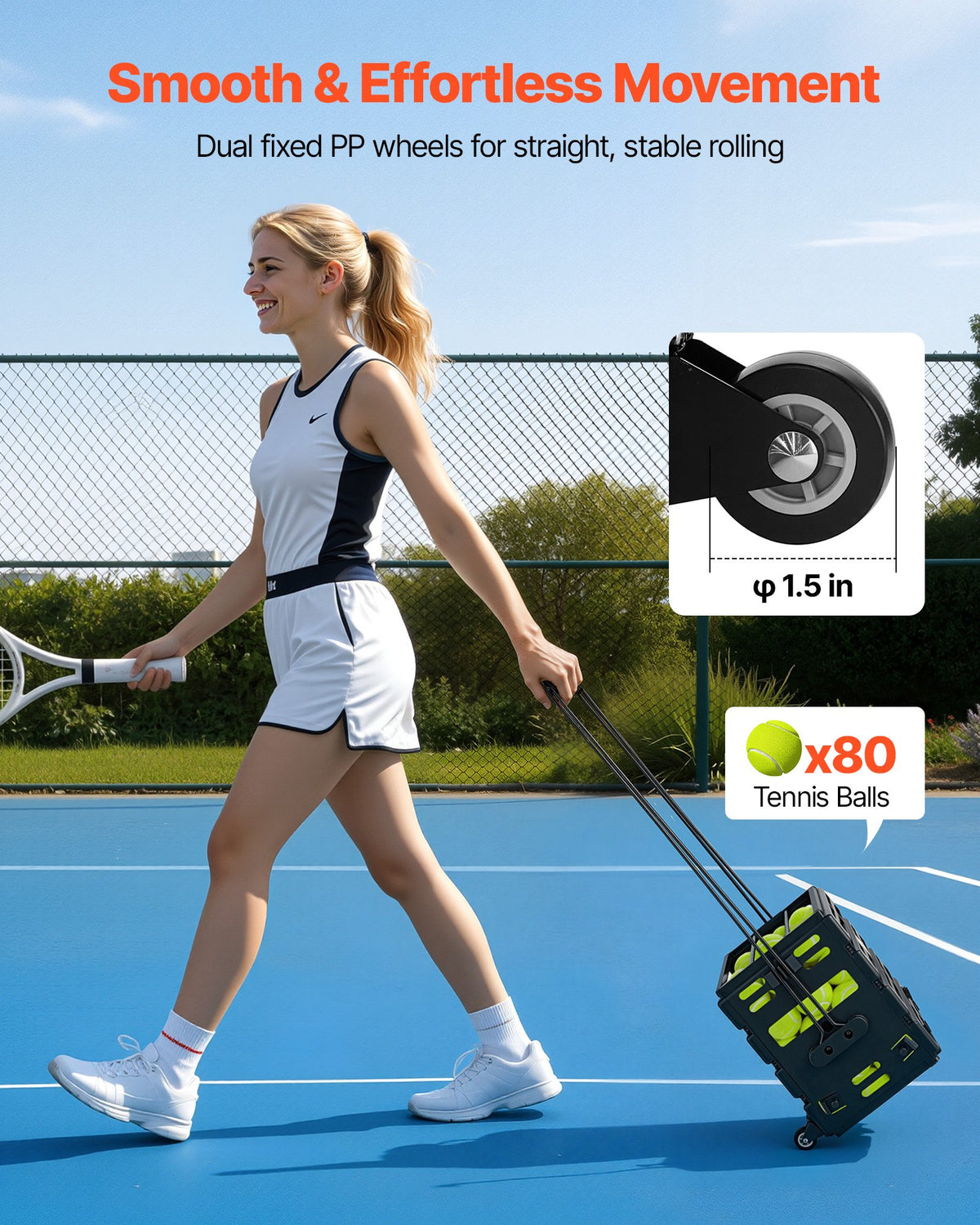 VEVOR Tennis Ball Hopper
