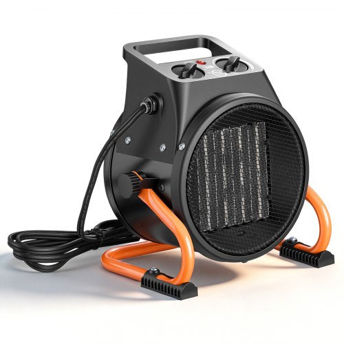 VEVOR Greenhouse Heater, 2000W Electric PTC Space Heater with Fan, Low & High Heat Modes, 15° Adjustable Angle, Overheat Protection, Portable for Grow Tent, Small Greenhouse, Flower Room, Home Office