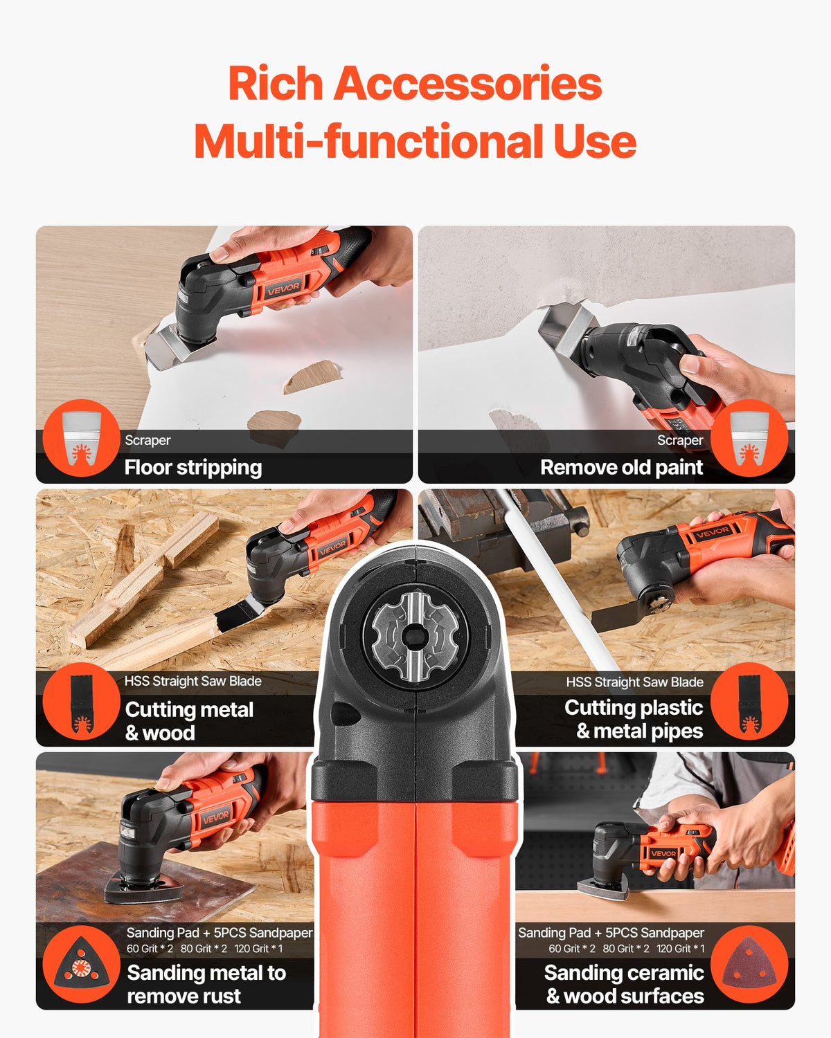 VEVOR Cordless Oscillating Tool