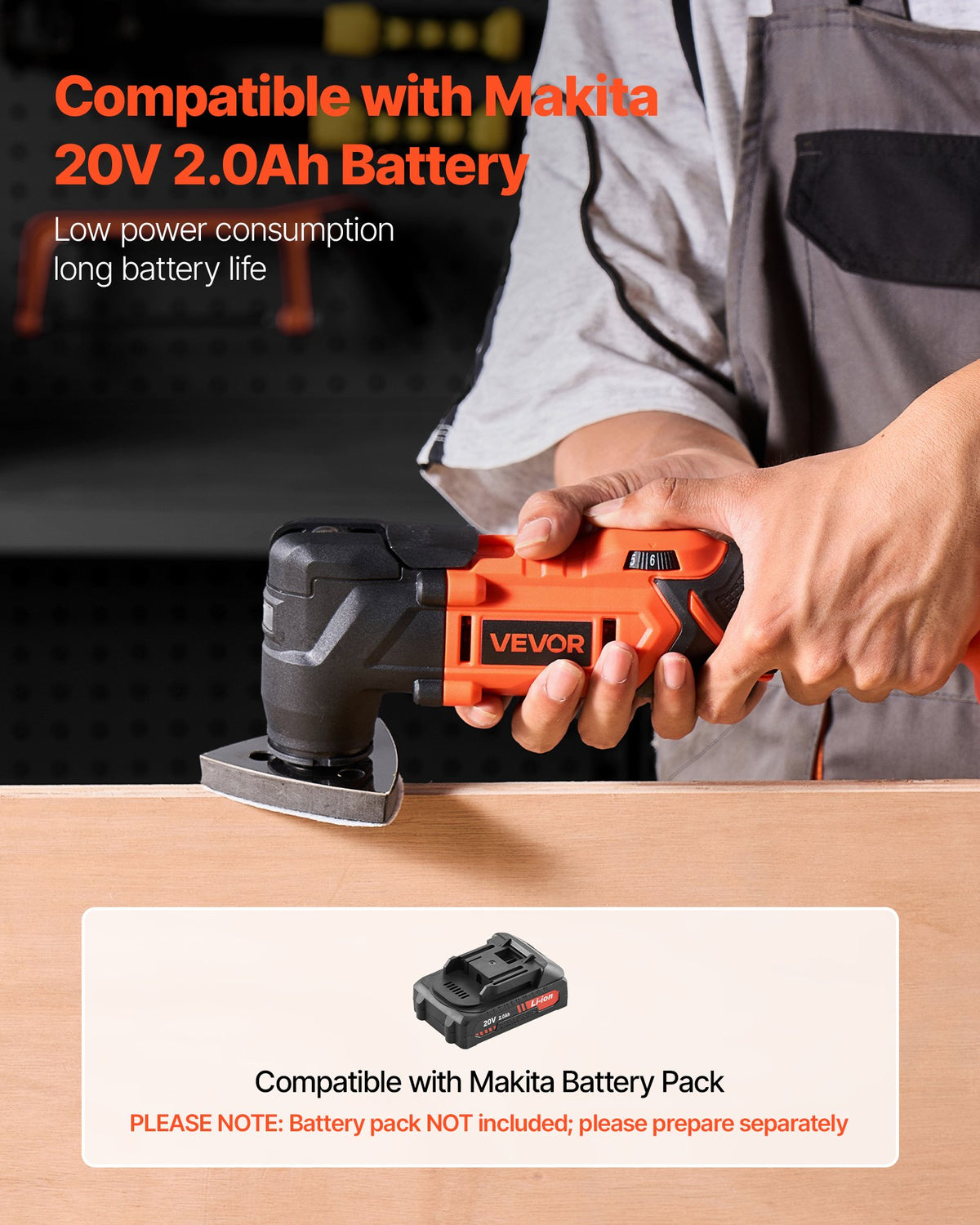 VEVOR Cordless Oscillating Tool