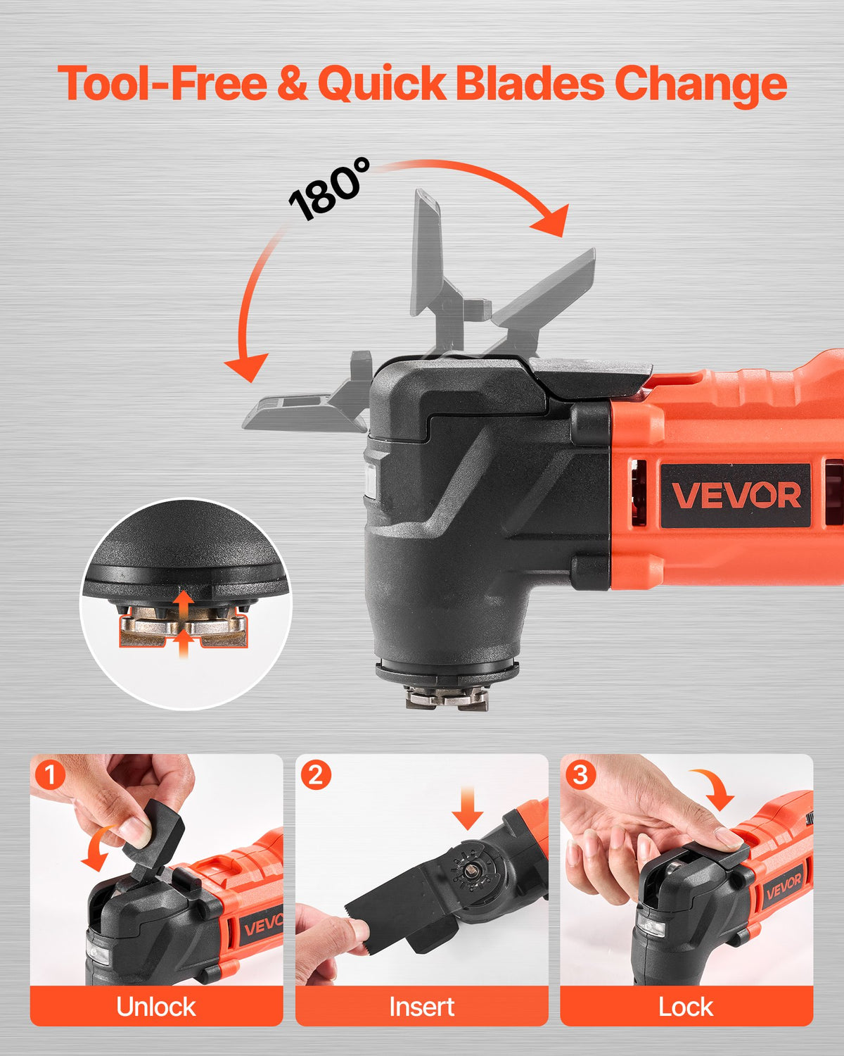 VEVOR Cordless Oscillating Tool