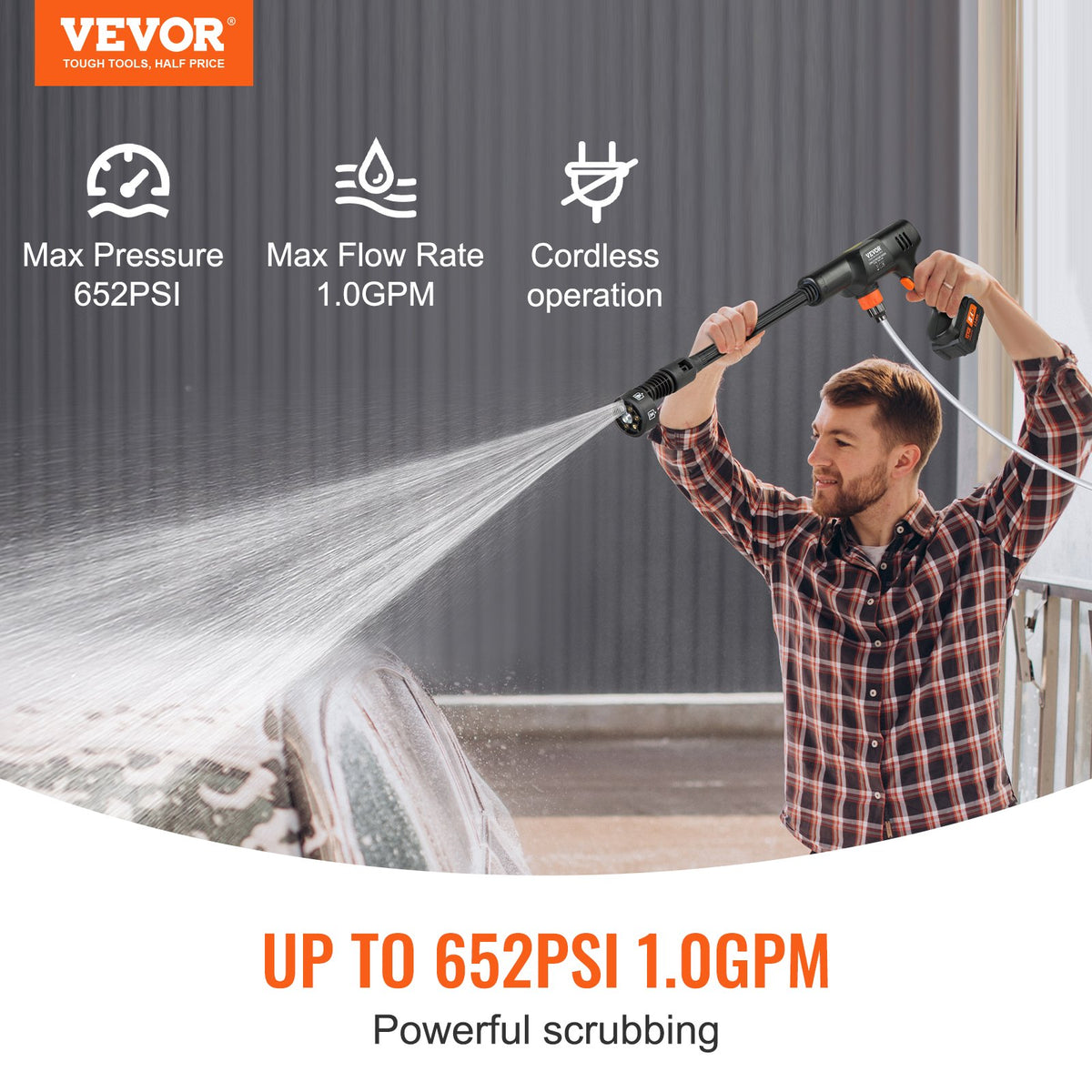 VEVOR Cordless Pressure Washer