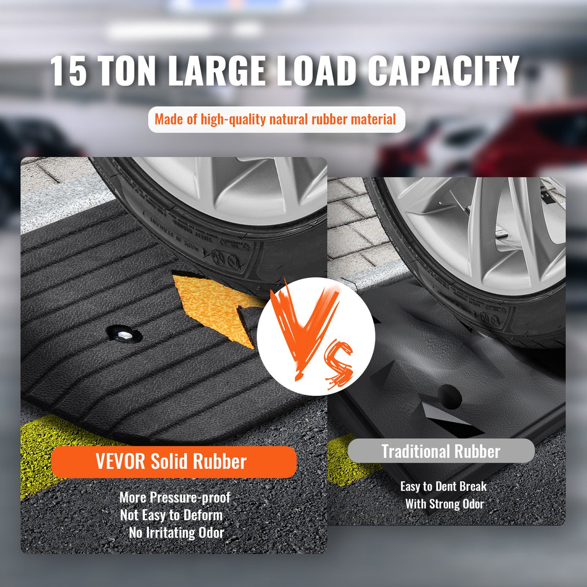 VEVOR Upgraded Rubber Threshold Ramp