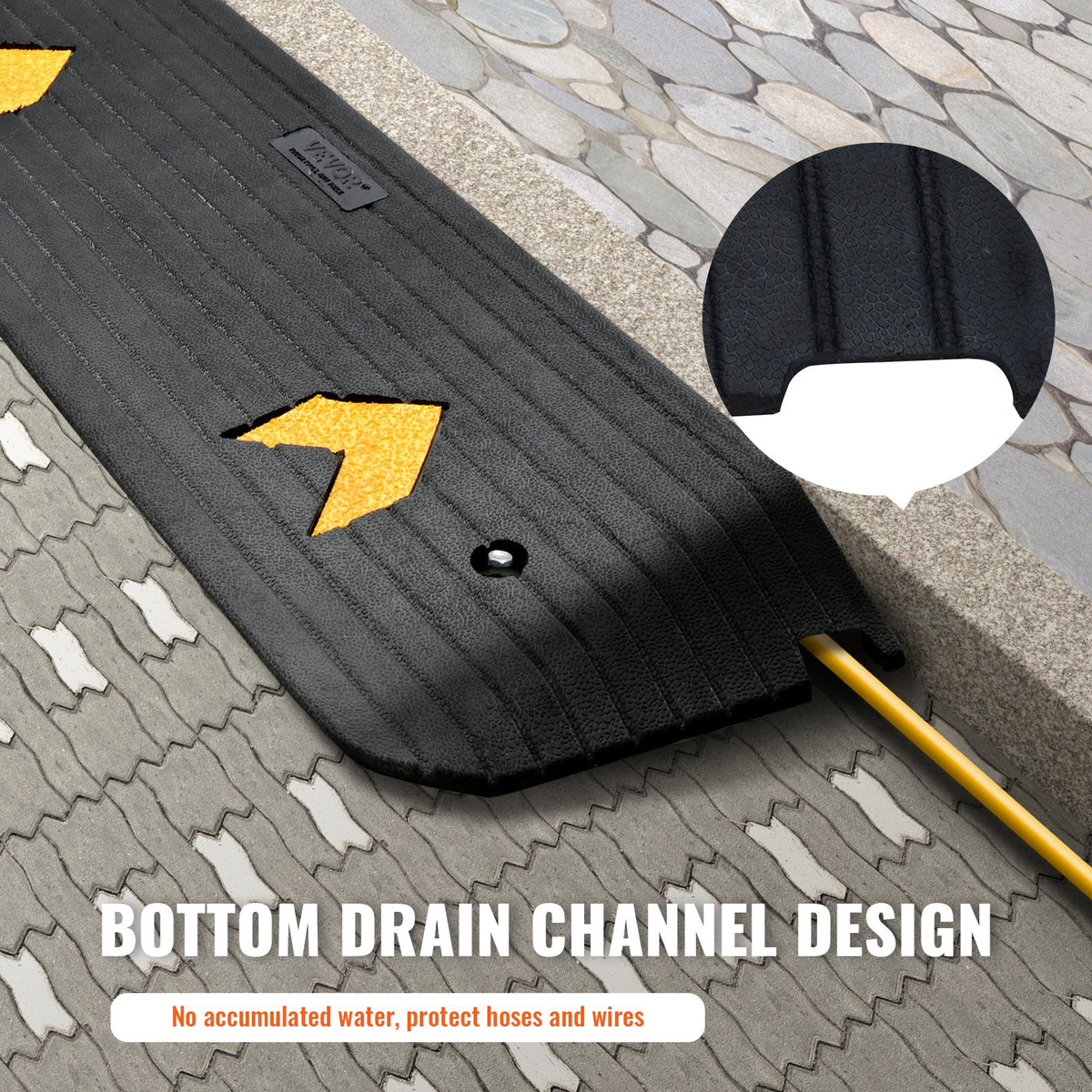 VEVOR Upgraded Rubber Threshold Ramp