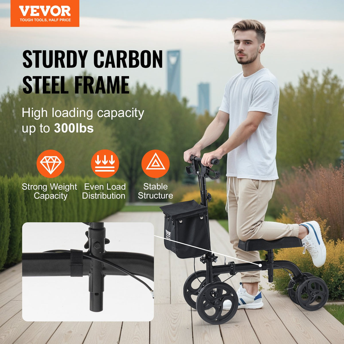 VEVOR Folding Knee Scooter