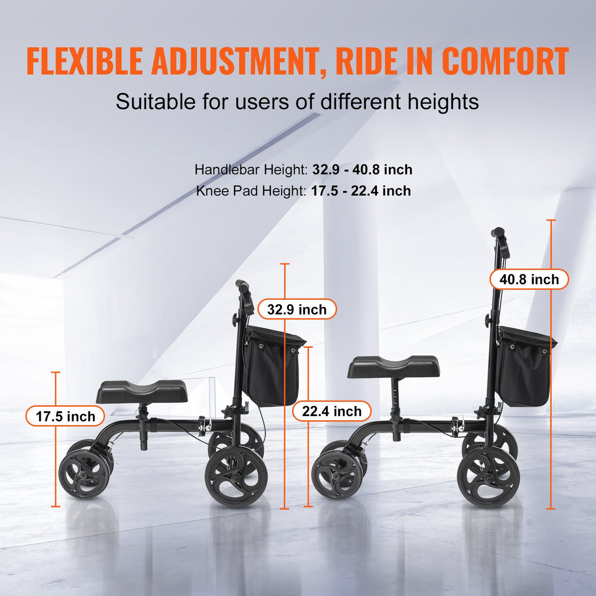 VEVOR Folding Knee Scooter