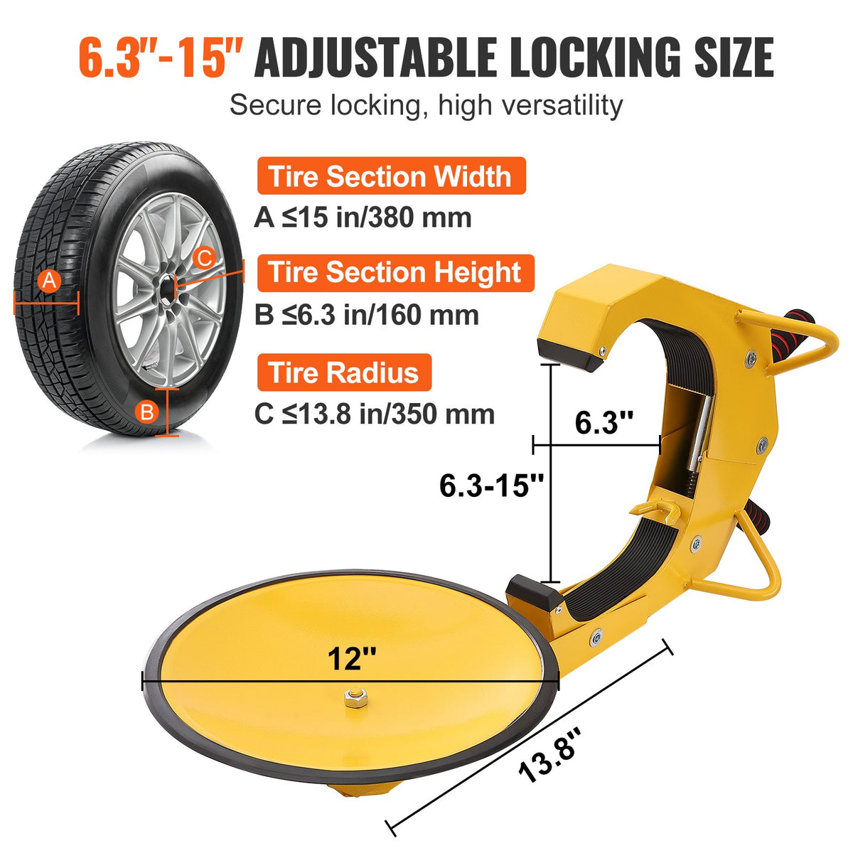 VEVOR Wheel Lock Clamp