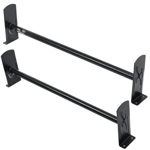 VEVOR Van Roof Ladder Rack, 2 Bars Alloy Steel Roof Racks, 227 KG Capacity Roof Rack, Adjustable Length 910-1330 mm, Van Ladder Rack Compatible with Chevrolet Express, GMC Savana, etc, Drilling Mount