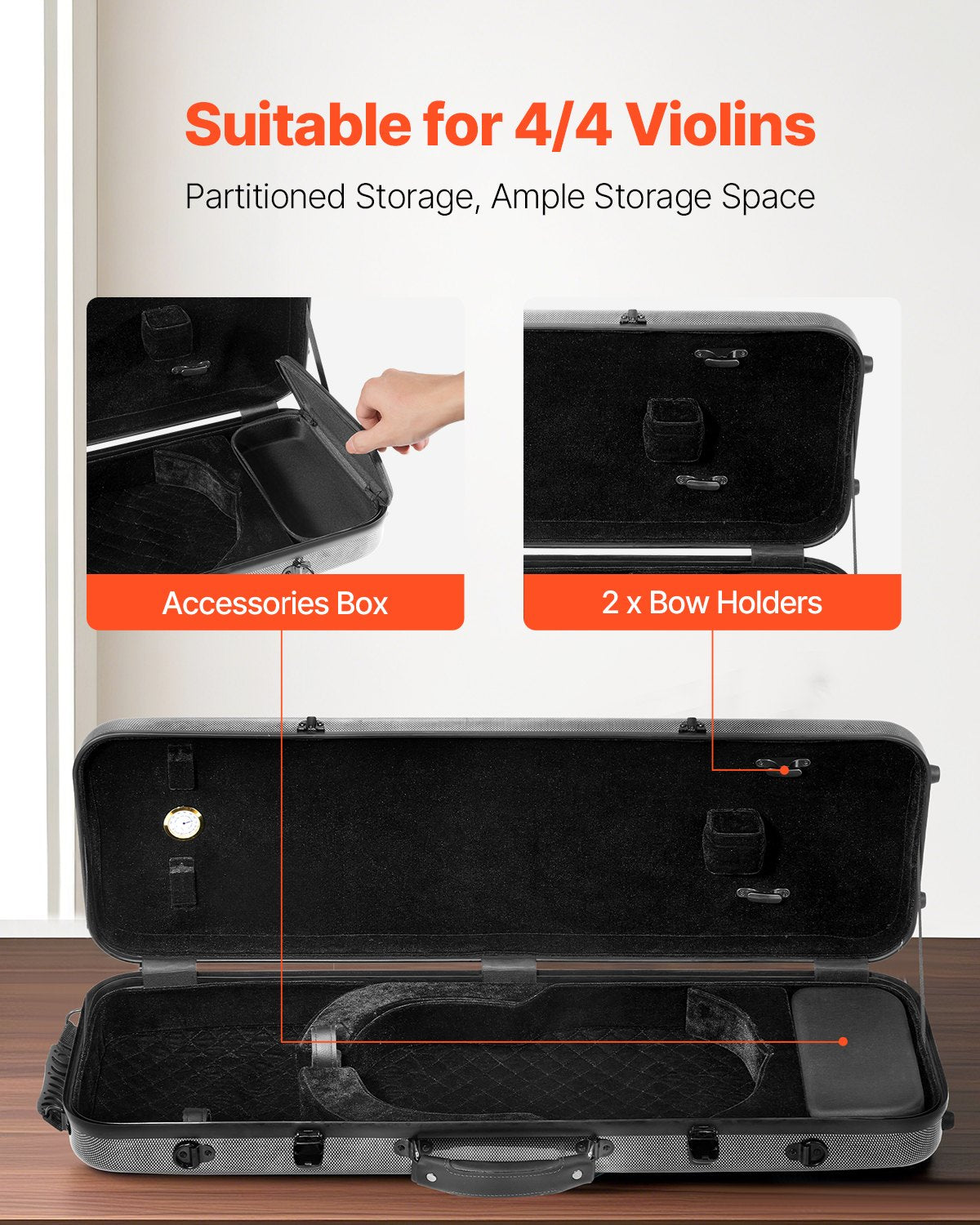 VEVOR 4/4 Full Size Violin Case