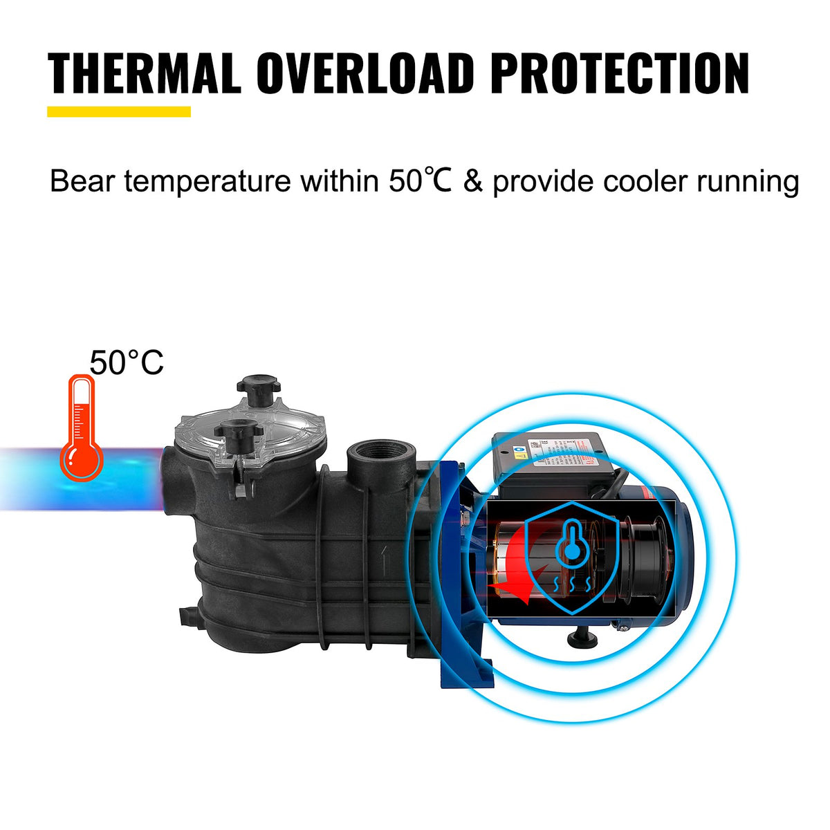 VEVOR 750 W(1 HP) Pool Pump