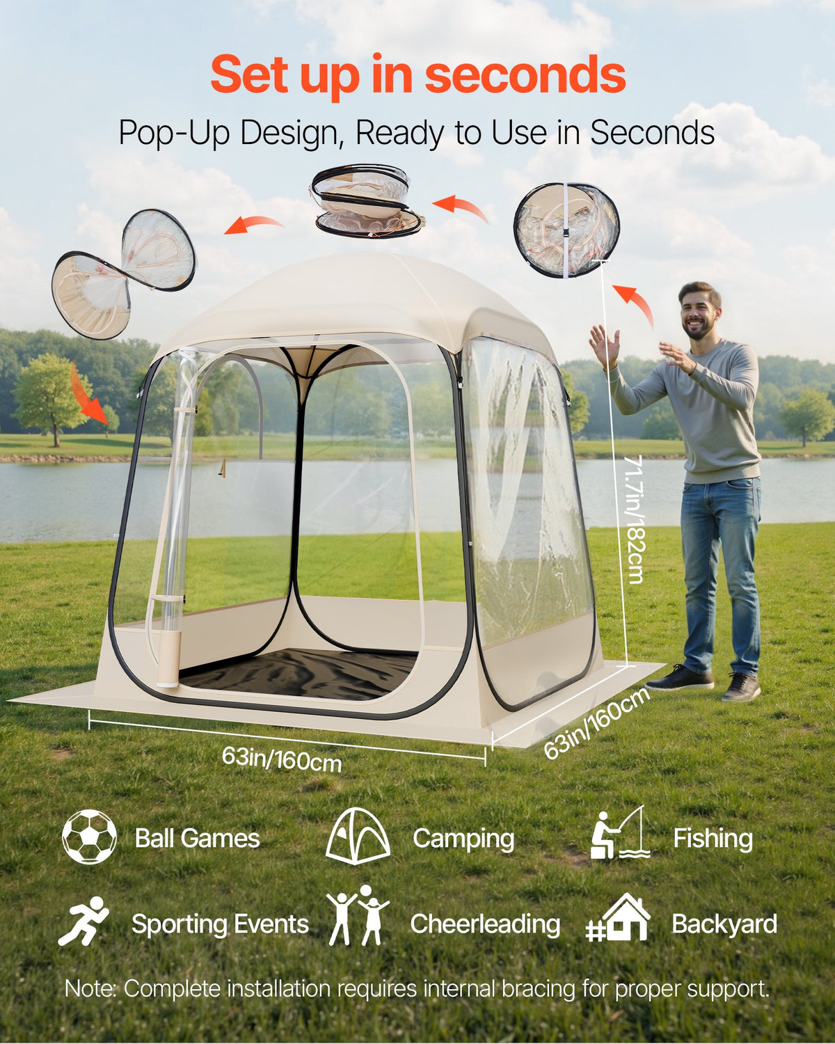 VEVOR Pop up Sports Tent