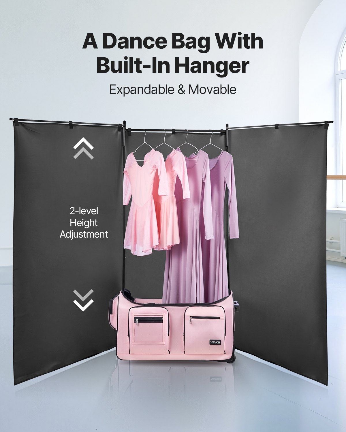 VEVOR Dance Bag with Garment Rack