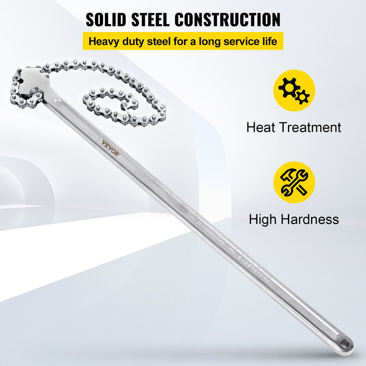 VEVOR 24 Inch Pipe Chain Wrench Heavy Duty 6.7 Inch Chain Wrench
