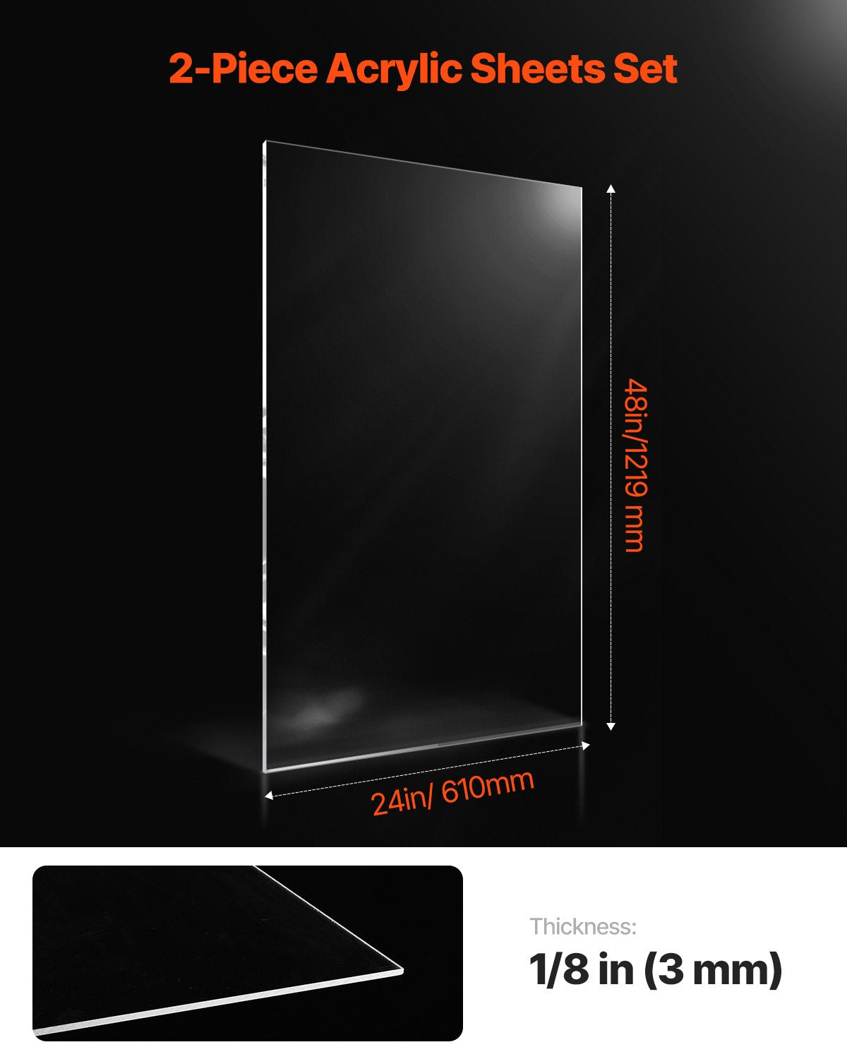 VEVOR Clear Acrylic Sheets