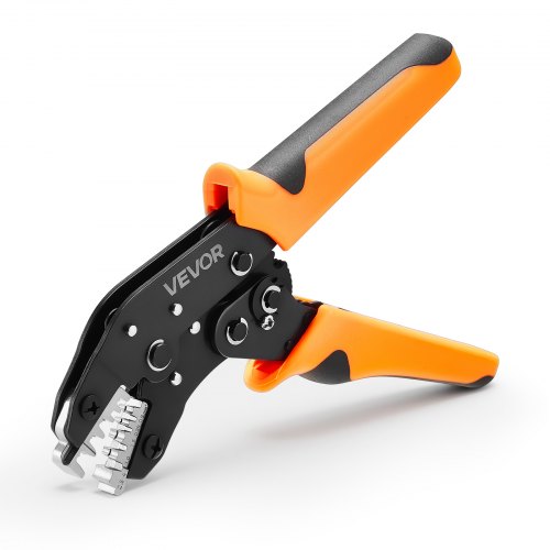 VEVOR Crimping Tool, 0.25-4 mm² Ratcheting Wire Crimper Tool, Labor-Saving Electrical Terminal Crimp Pliers with Clear Metric & AWG Markings, Quick Release, Adjustable Pressure for Multiple Terminals