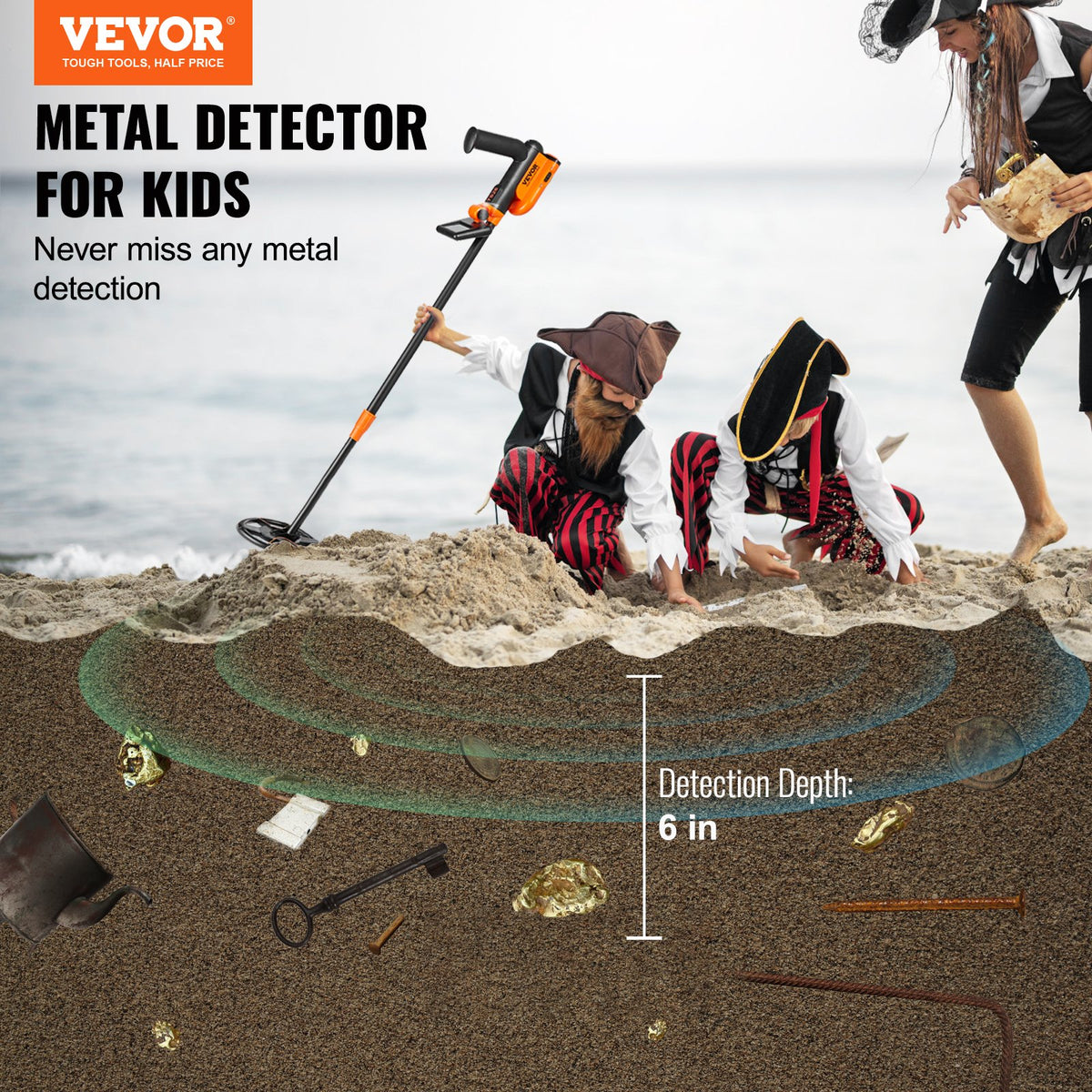 VEVOR Metal Detector for Kids