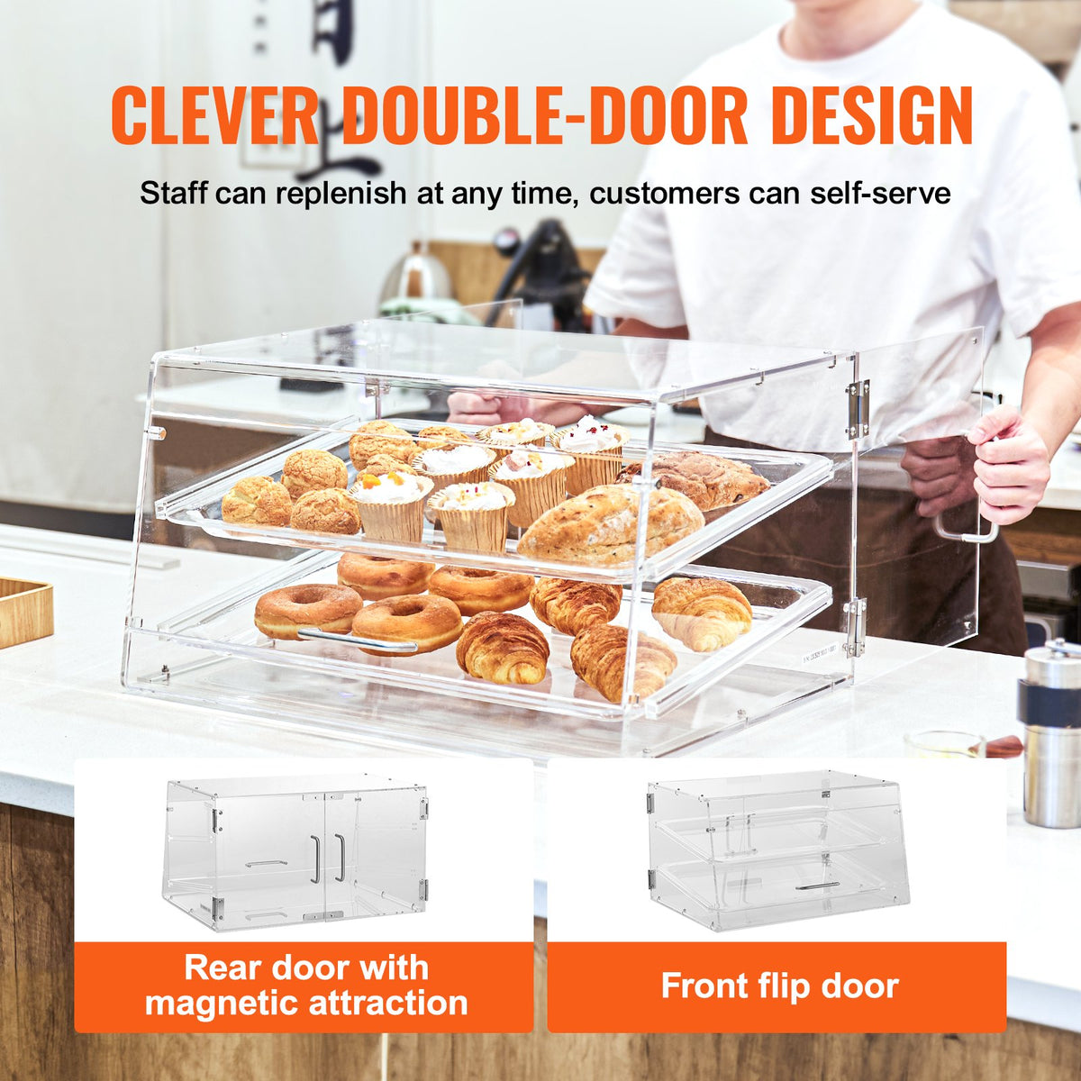 VEVOR Pastry Display Case