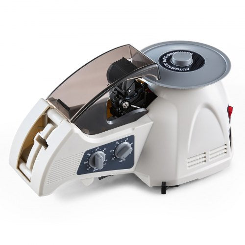 VEVOR Automatic Rotary Tape Dispenser with 10–60mm Adjustable Cut Length, Electric Tape Cutting Packaging Machine, Fits 5–25 mm Width Tape, Suitable for Clear/Masking/Mylar/High-Temperature Tapes