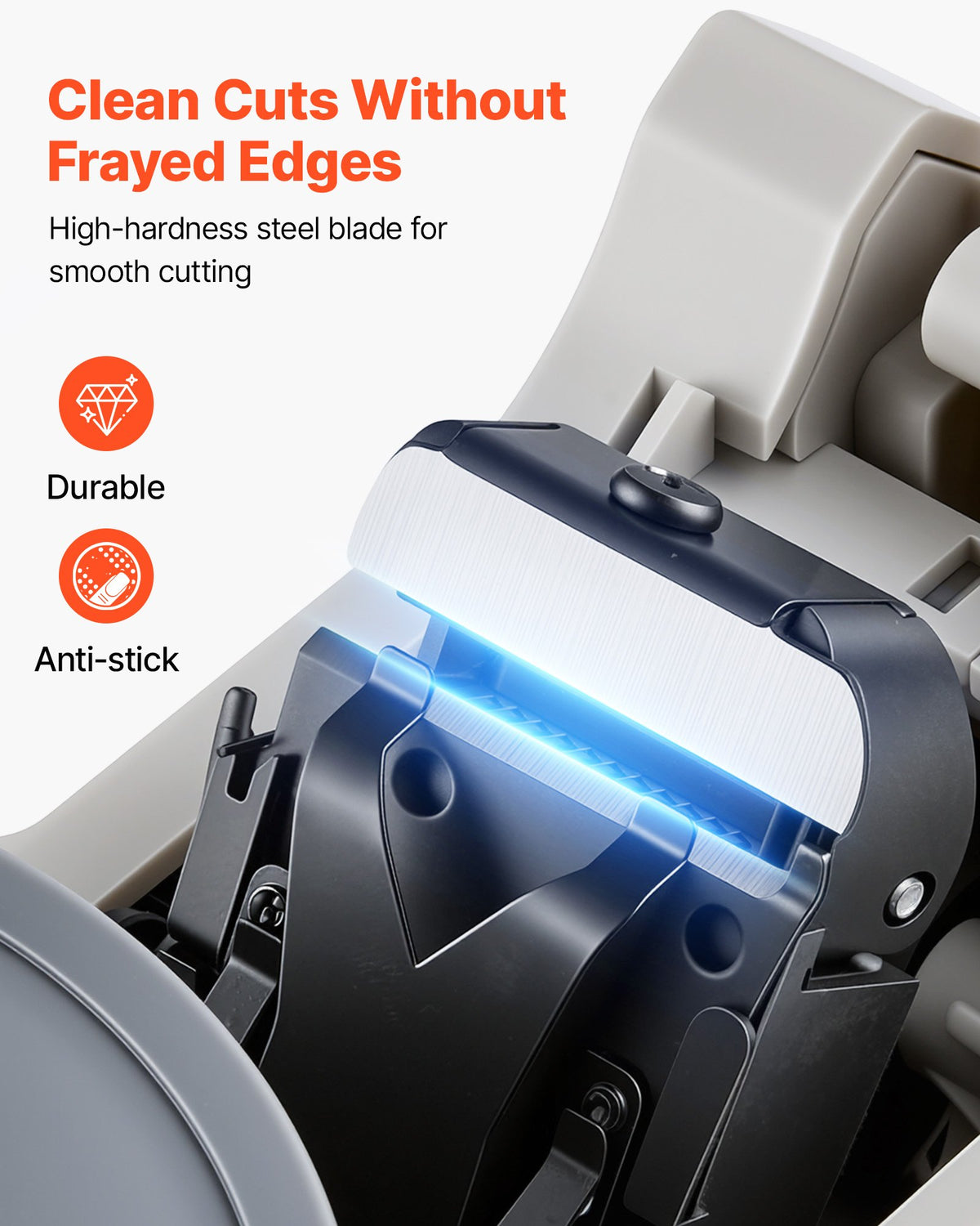 VEVOR Automatic Rotary Tape Dispenser with 10–60mm Adjustable Cut Length, Electric Tape Cutting Packaging Machine, Fits 5–25 mm Width Tape, Suitable for Clear/Masking/Mylar/High-Temperature Tapes