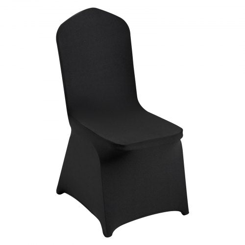 VEVOR Stretch Spandex Folding Chair Covers, Universal Fitted Chair Cover, Removable Washable Protective Slipcovers, for Wedding, Holiday, Banquet, Party, Celebration, Dining (30PCS Black)