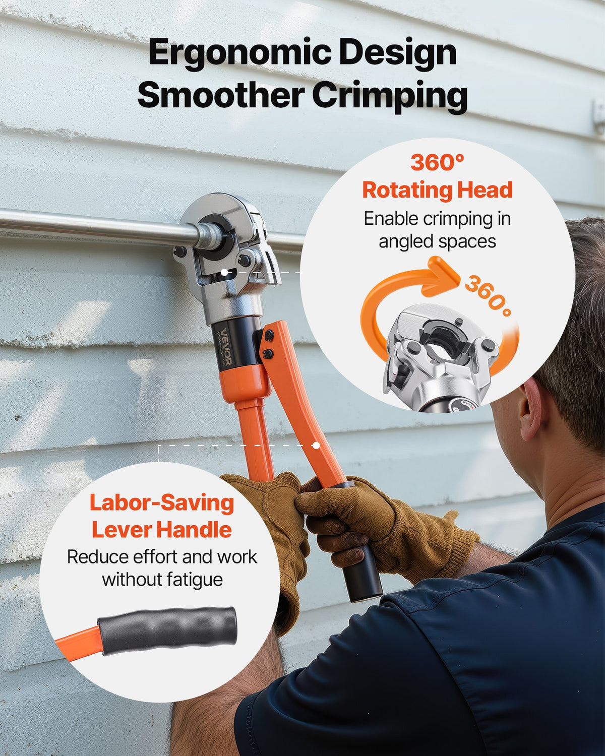 VEVOR Hydraulic Pipe Crimping Tool